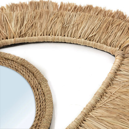 Oogspiegel raffia M naturel