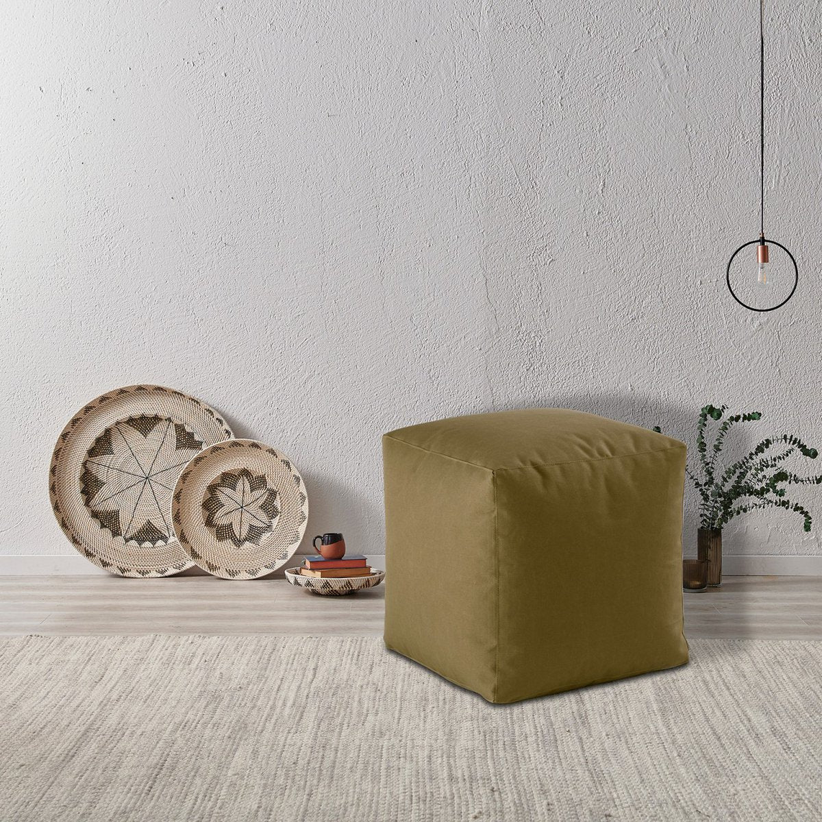 Zitkruk Buiten Zitblokken 45x45x45cm Voetenbank Tuin