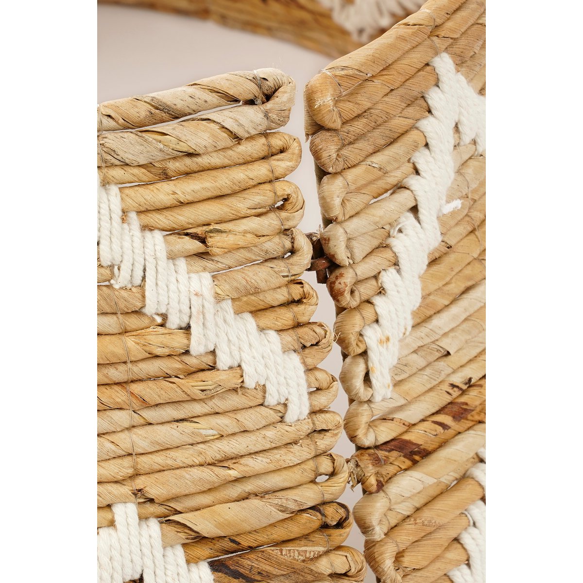 Christmas Tree Skirt - H25 x Ø50 cm - Banana Leaf - Brown, White
