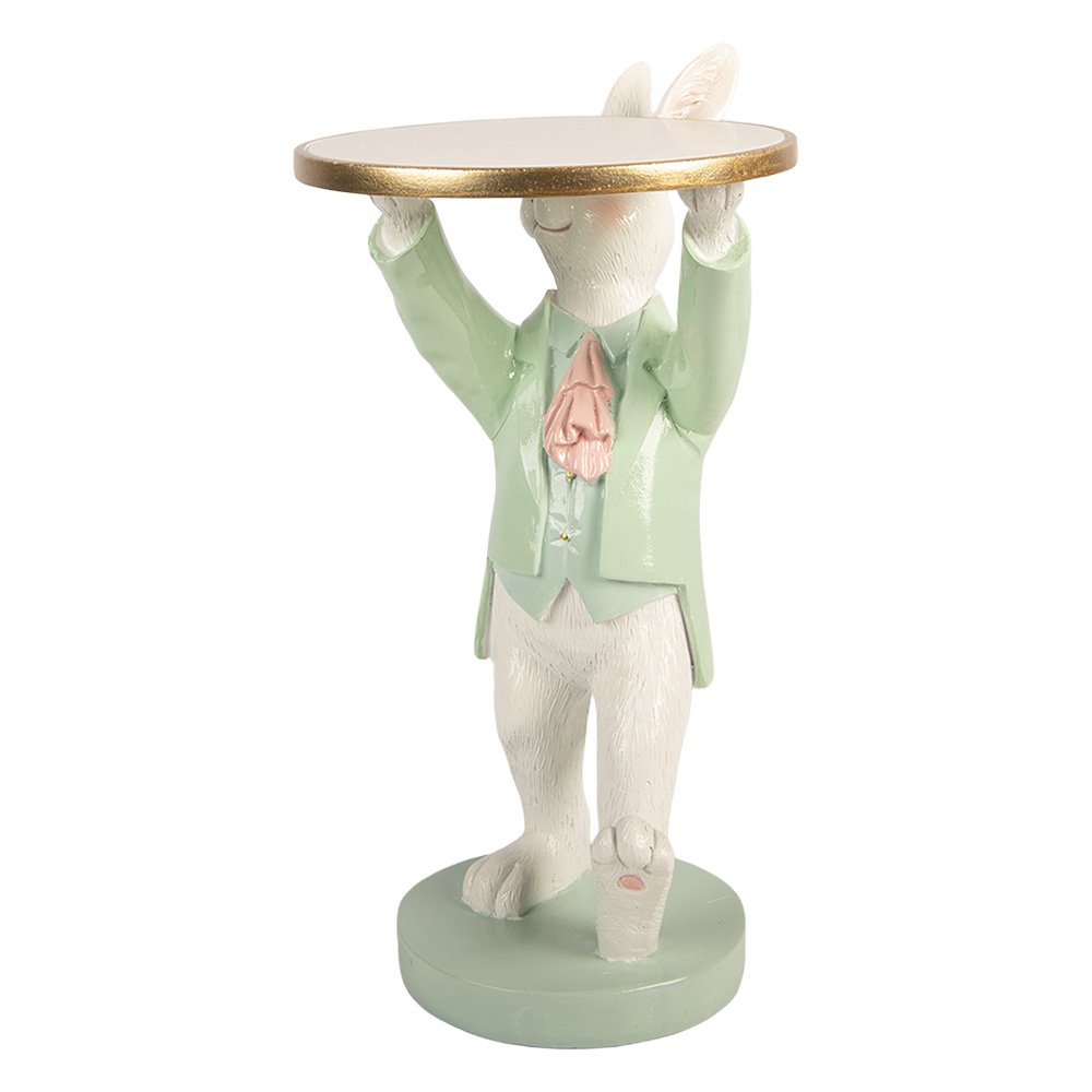 Decoration Figurine Rabbit 19x14x28 cm White Plastic