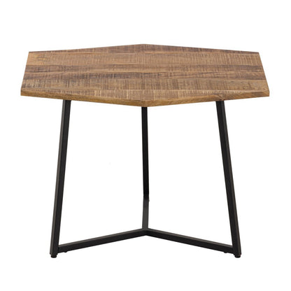 Zije Salontafel 56 X 48 Cm Metalen Frame Zwart Duurzaam