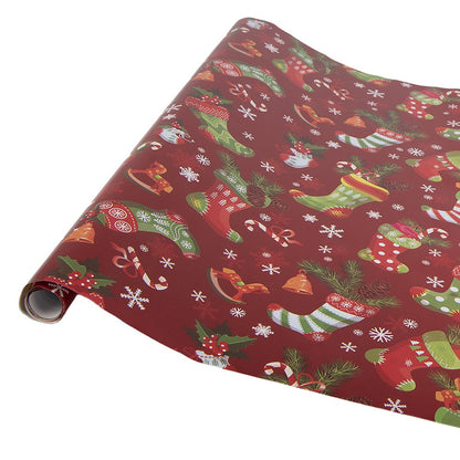Inpakpapier 3 rollen 50x75 cm rood