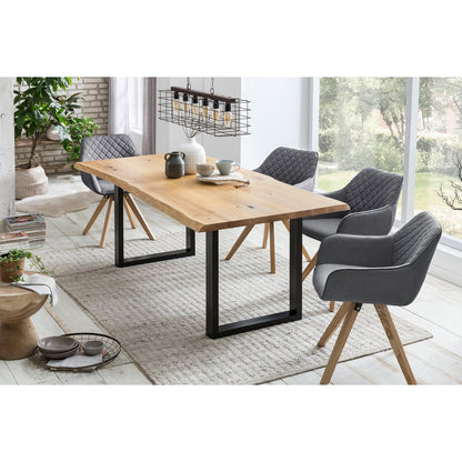 Dining table 160x90 cm made of oak wood