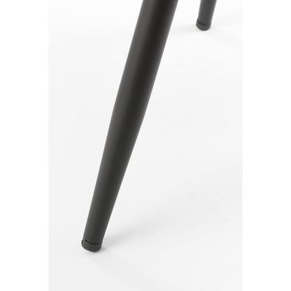 Montelli Eetkamerstoel Velvet Oranje Met Zwart Frame