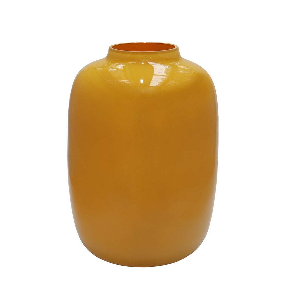 Vaas glas geel 29x21 cm