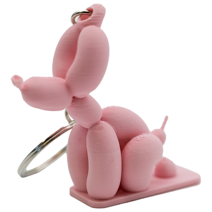 Sleutelhanger ballon hond poepend PLA