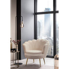 Shell Armchair with Bouclé Fabric