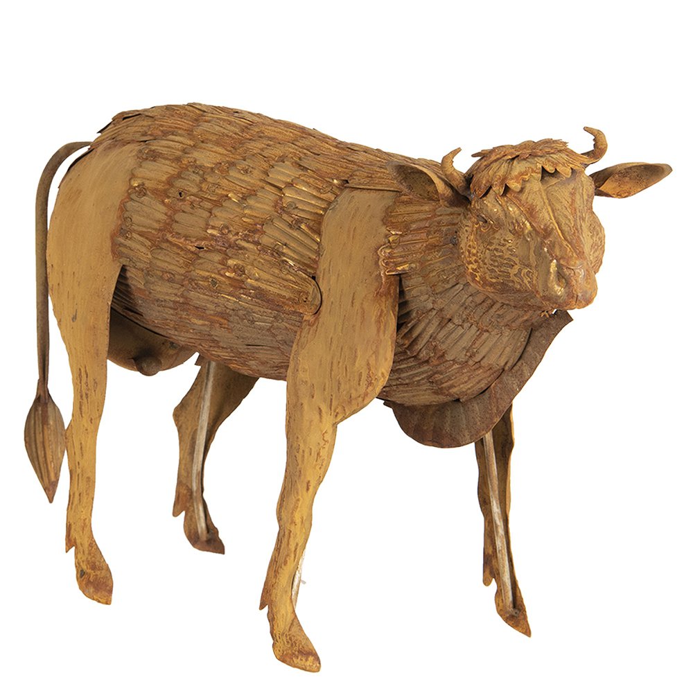 Decoratie Koe 42x18x35 cm Bruin IJzer