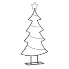 Decoration Christmas Tree - L50 x W15 x H105 cm - Iron - Black