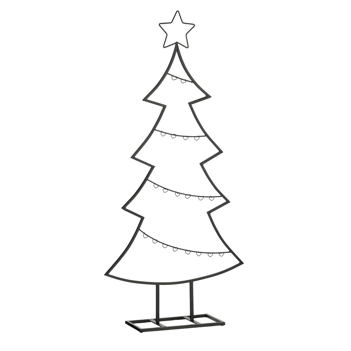Decoration Christmas Tree - L50 x W15 x H105 cm - Iron - Black