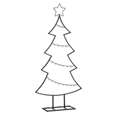 Decoration Christmas Tree - L50 x W15 x H105 cm - Iron - Black
