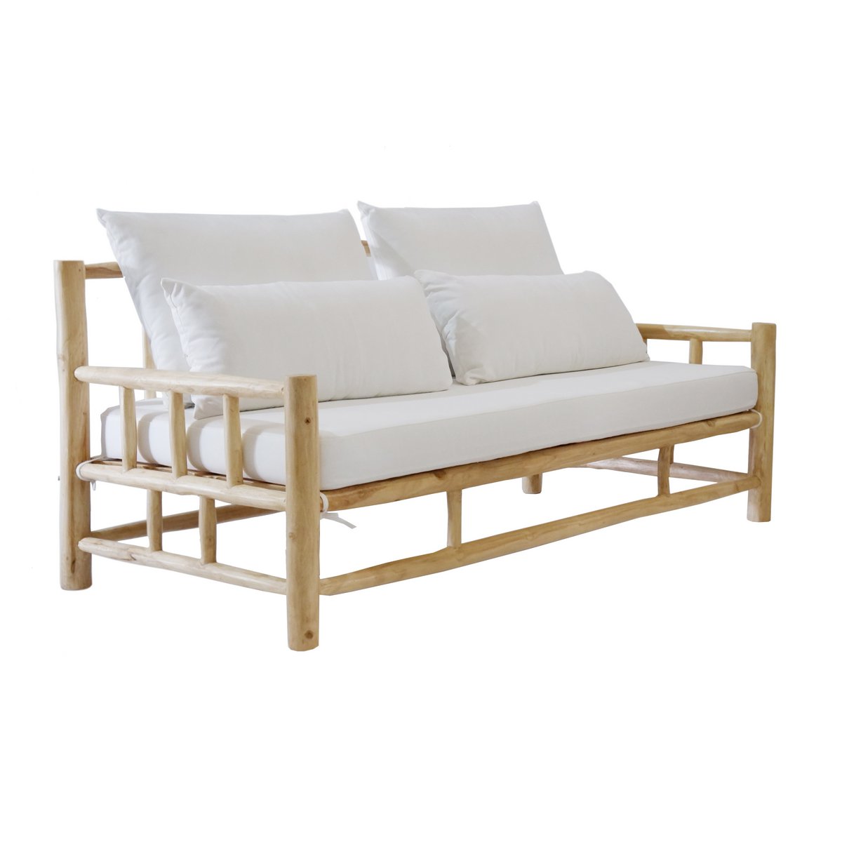 Teak bank binnen en buiten