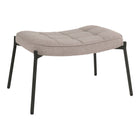 Glasgow Ottoman - Stone, Polyester/Engineered Wood/Steel, 41x61x36 cm