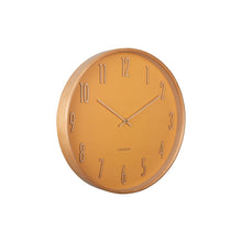 Wandklok 40 cm hout geel