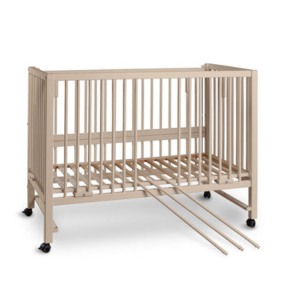 Zijbed 120x60 cm massief hout beuken zijde beige