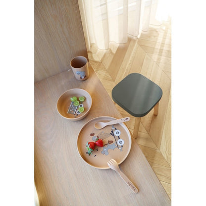 Bestekset 4-delig bioplastic PLA