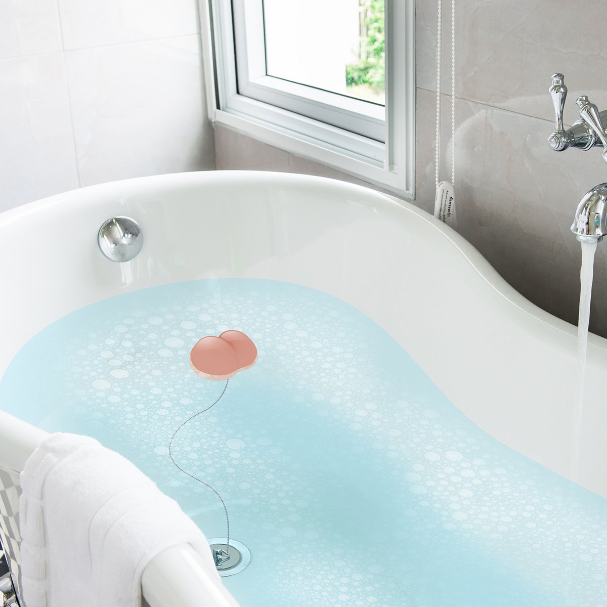 Bathtub plug "Buttplug"