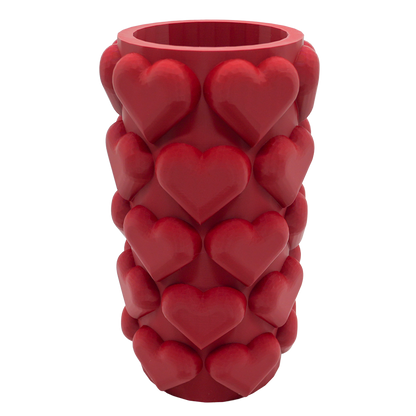 3D vaas hartjes 20 cm PLA