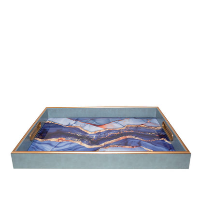 Schakel blauw 40x30x4,5 cm plastic