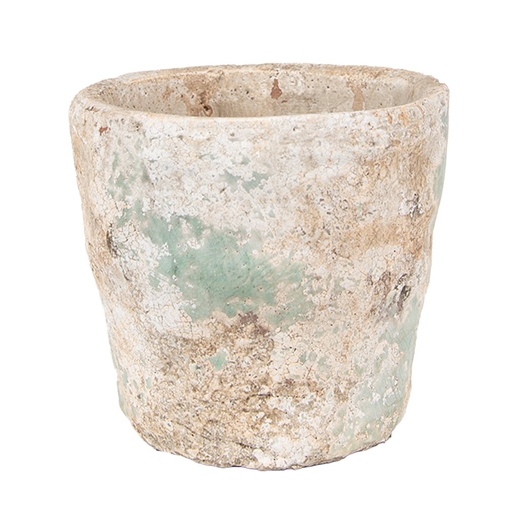 Bloempot Ø 11x11 cm terracotta beige
