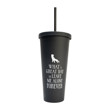 Wednesday - cup with straw