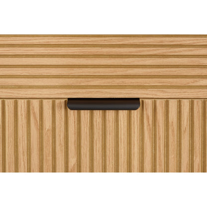 Chest of drawers 80 cm oak real wood veneer