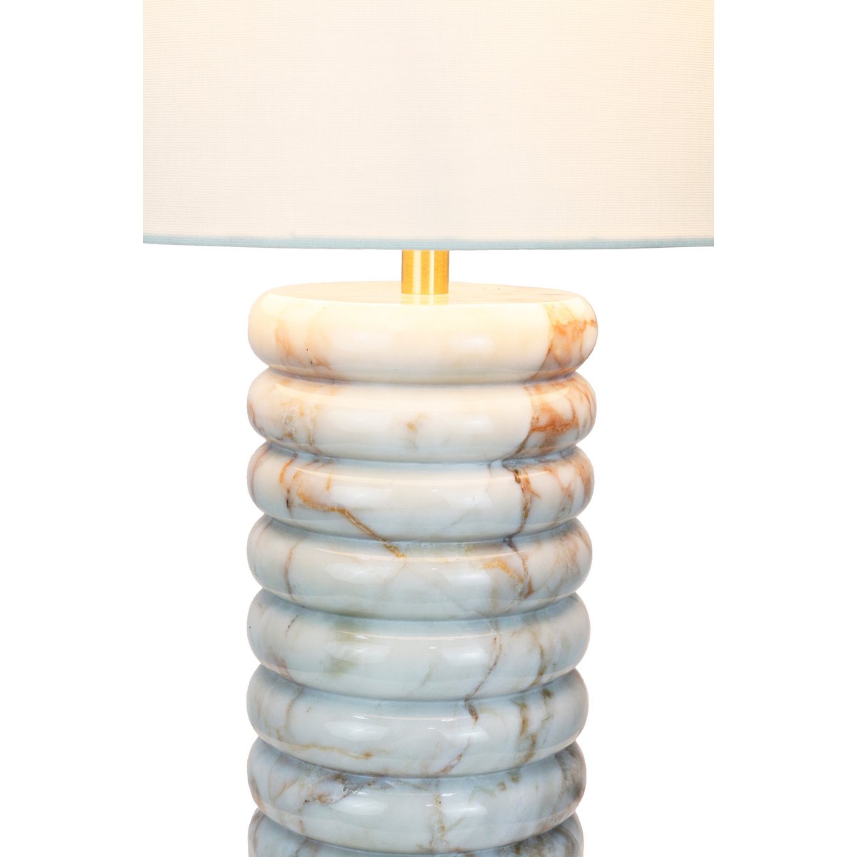 Tafellamp marmer linnen 65 cm