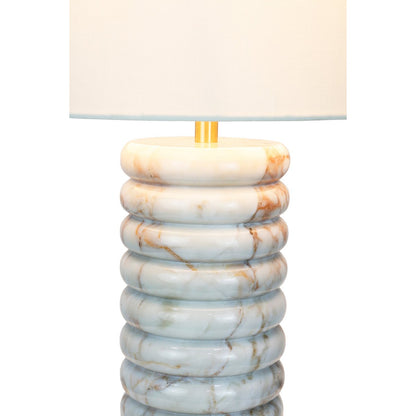 Tafellamp marmer linnen 65 cm