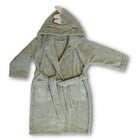 Achaia Terry Cloth Bathrobe Light Green Dino Print For Children