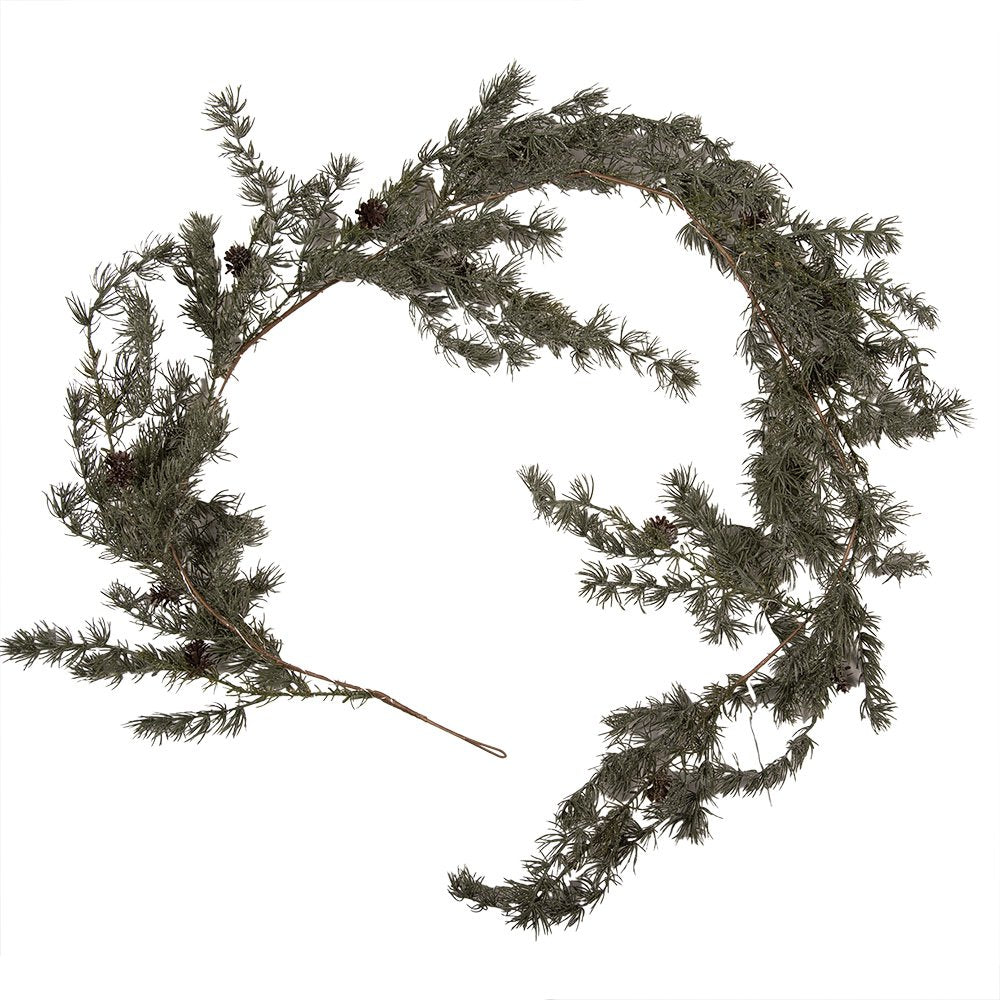 Kerstguirlande 180 cm groen hout