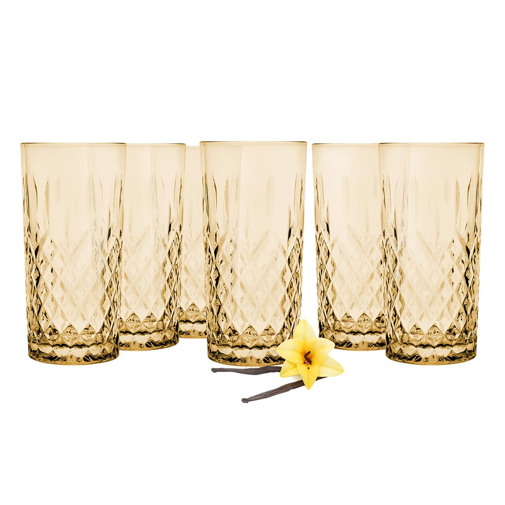 Waterglas 280 ml bruin glas