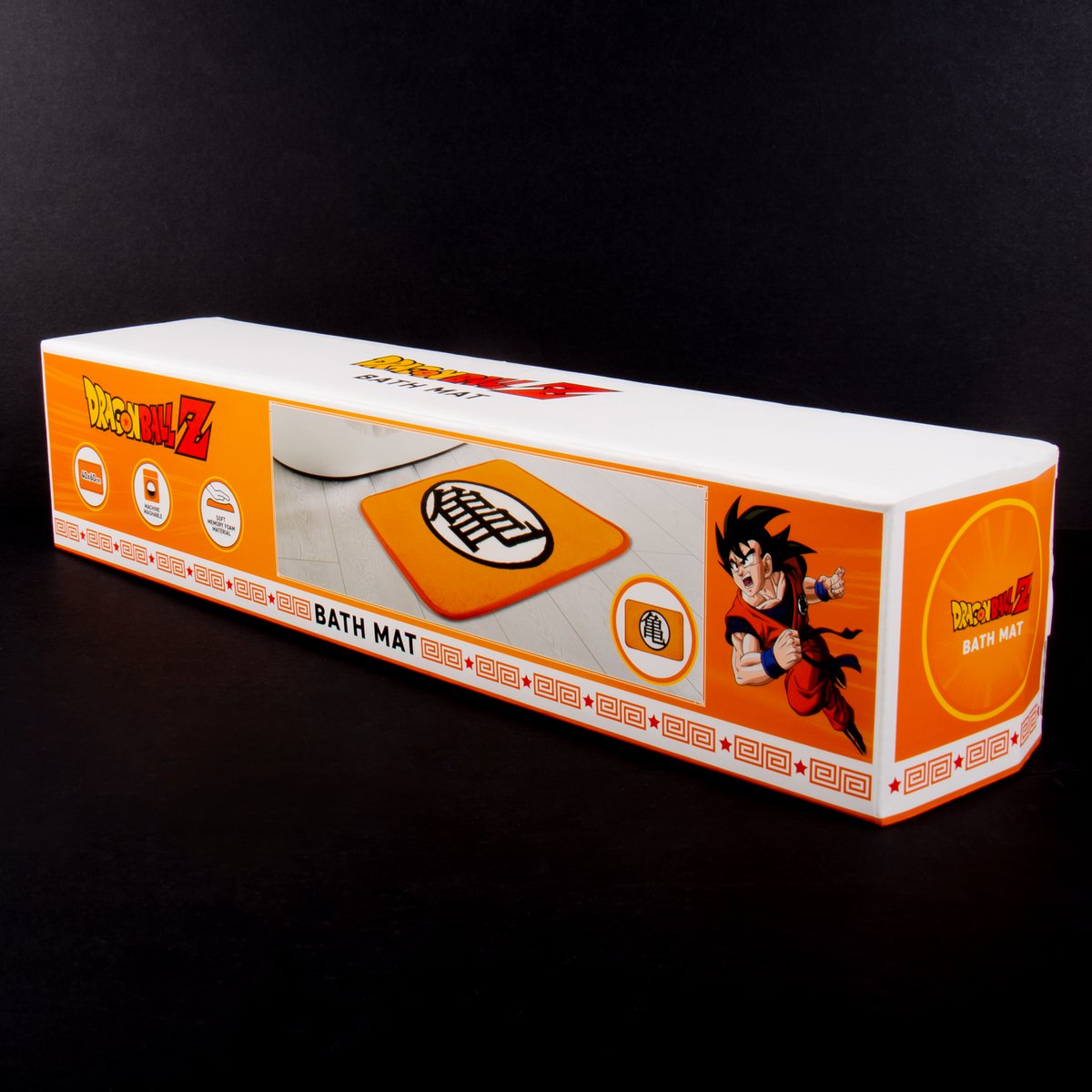 Badmat 40x9x8.5 cm traagschuim zwart