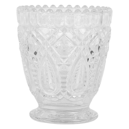 Tealight holder Ø 9x10 cm Transparent Glass