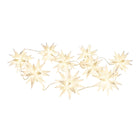 Kerstlichtketen 9x 3D sterren warm wit buiten IP44