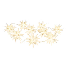 Kerstlichtketen 9x 3D sterren warm wit buiten IP44