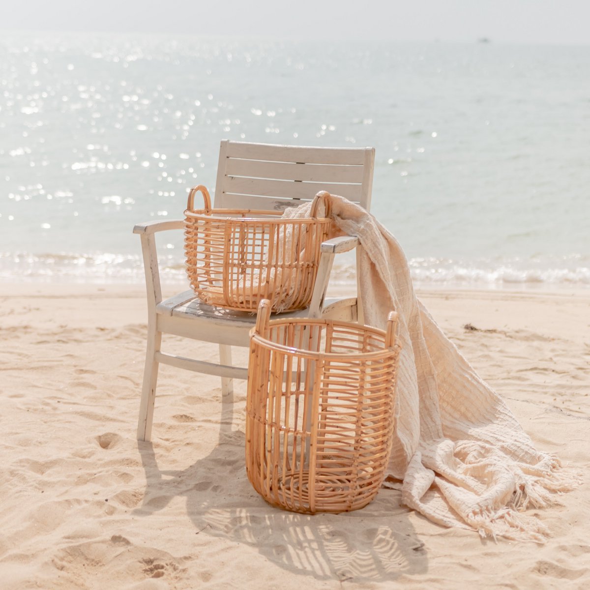 Rotan mand 39x43 cm