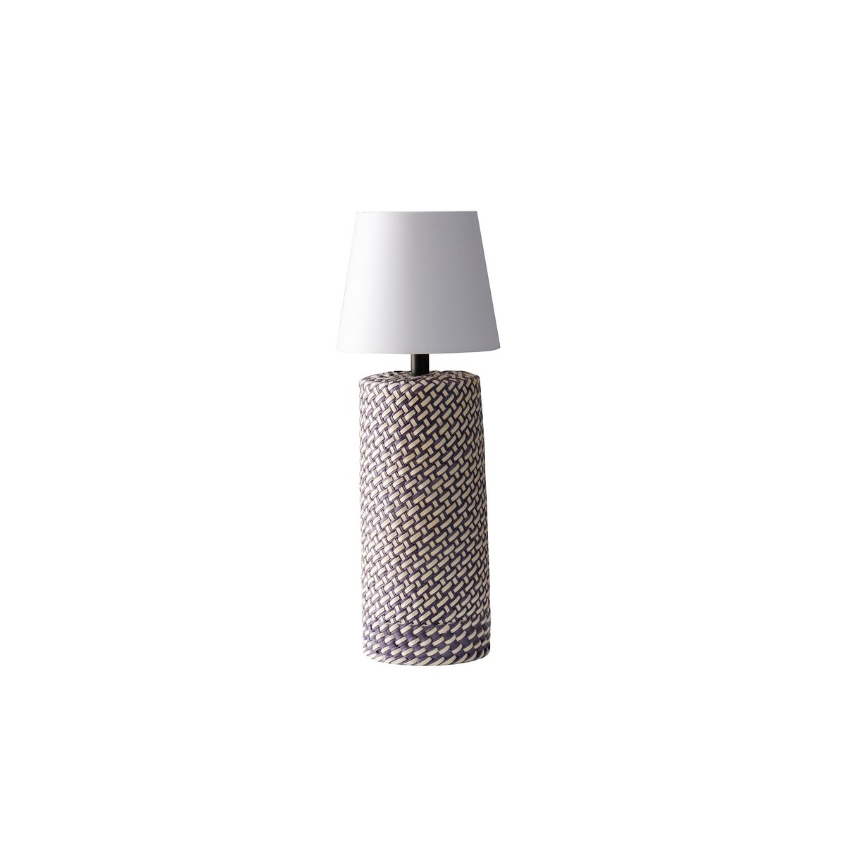 Tafellamp 29 cm zwart wit LED oplaadbaar