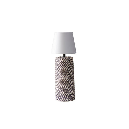 Tafellamp 29 cm zwart wit LED oplaadbaar