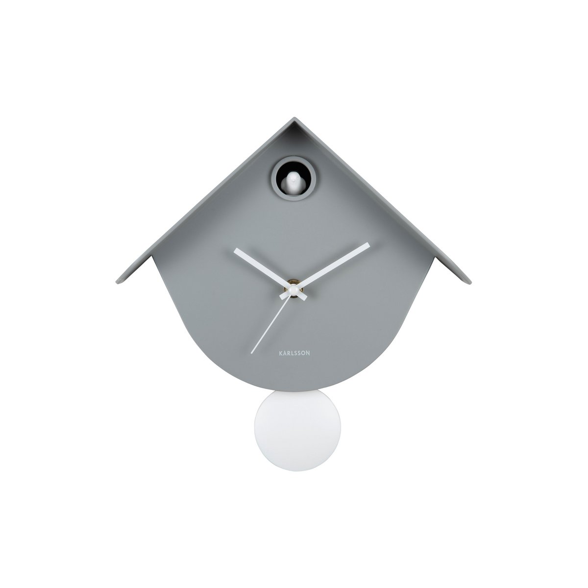Wandklok koekoek 26x26 cm grijs