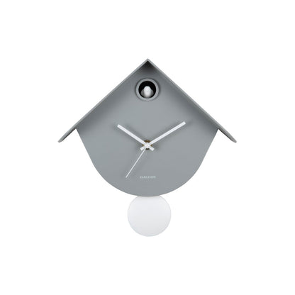 Wandklok koekoek 26x26 cm grijs
