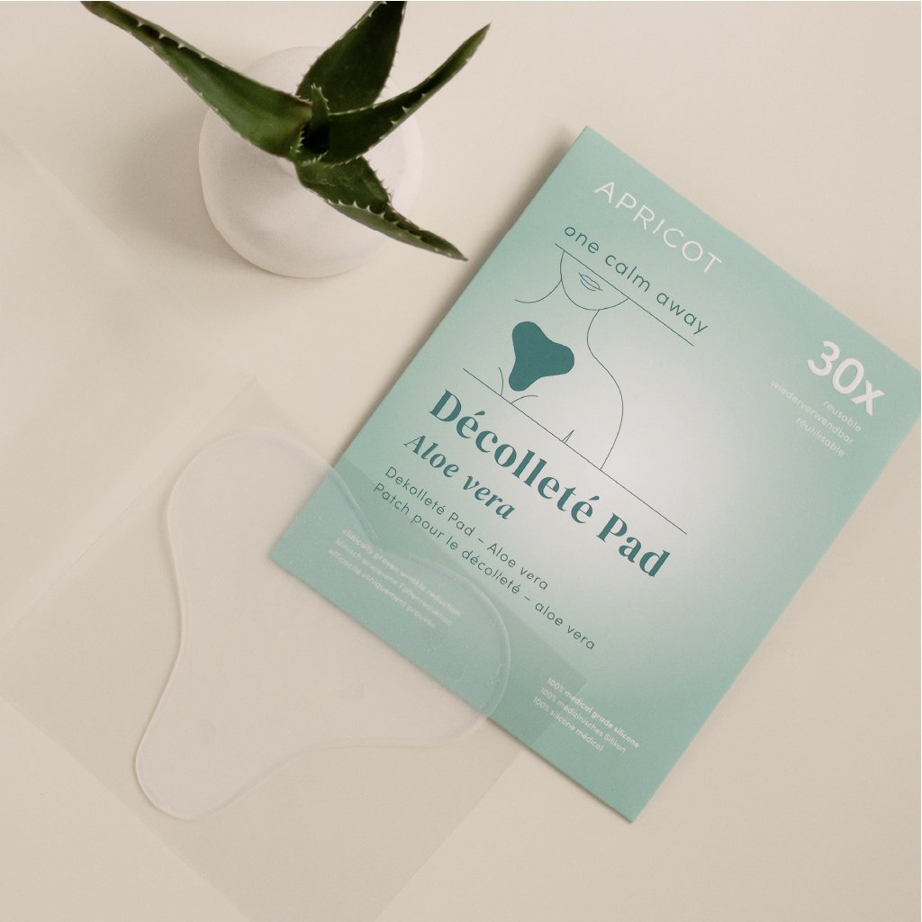 Decolleté pad met aloë vera herbruikbaar