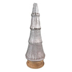 Kerstboom decoratie Ø 15x44 cm roze zilver