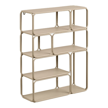 Lanciano Wandplank, metaal, beige, 48x18x64 cm