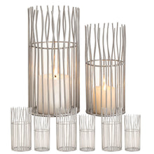 Windlicht 8-Delige Set 2x4 PU Kandelaren Zwart Of Zilver