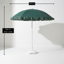 Parasol 195 cm diameter donkergroen