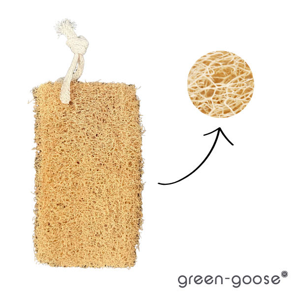 Loofah spons natuurlijk scrub