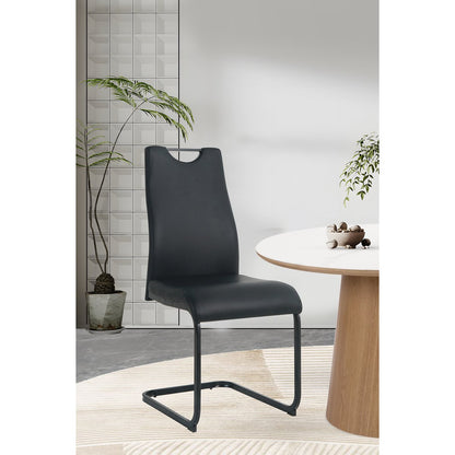 Stoelenset 2 stuks sledeframe kunstleer
