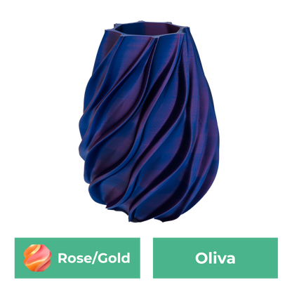 Oliva 3D vaas - 3D geprinte vaas - Duurzaam PLA - Geschikt voor kunstbloemen