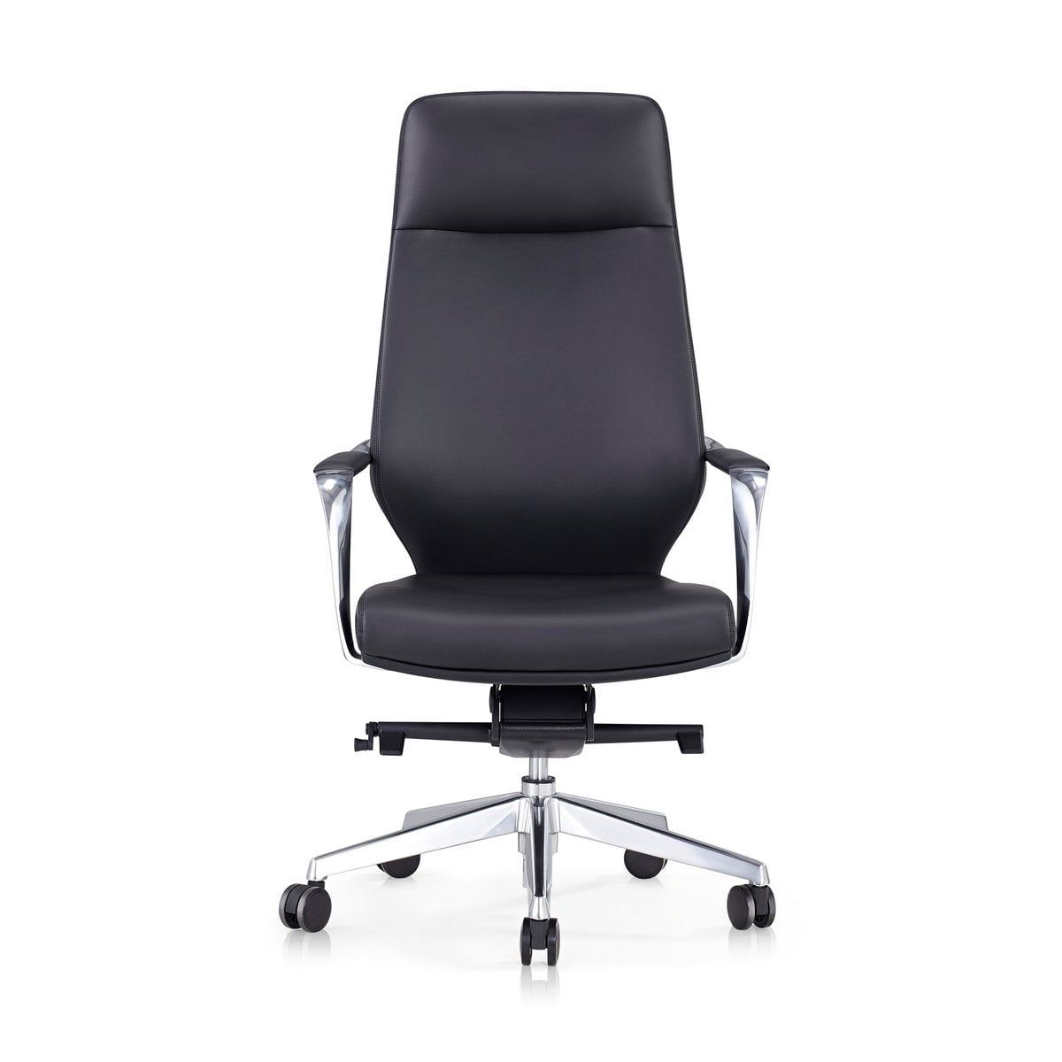 Bureaustoel kunstleer zwart 61x66x120.5 cm