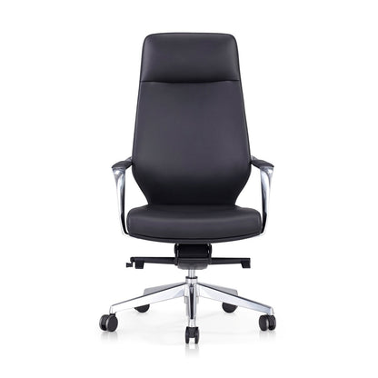 Bureaustoel kunstleer zwart 61x66x120.5 cm